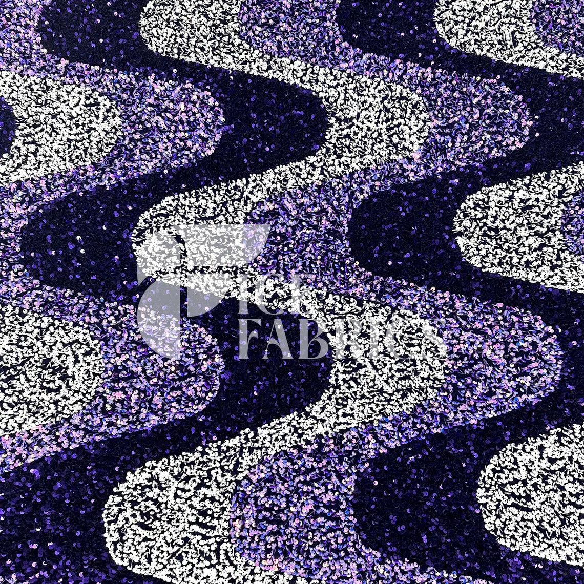 Stretch Velvet Sequin Fabric