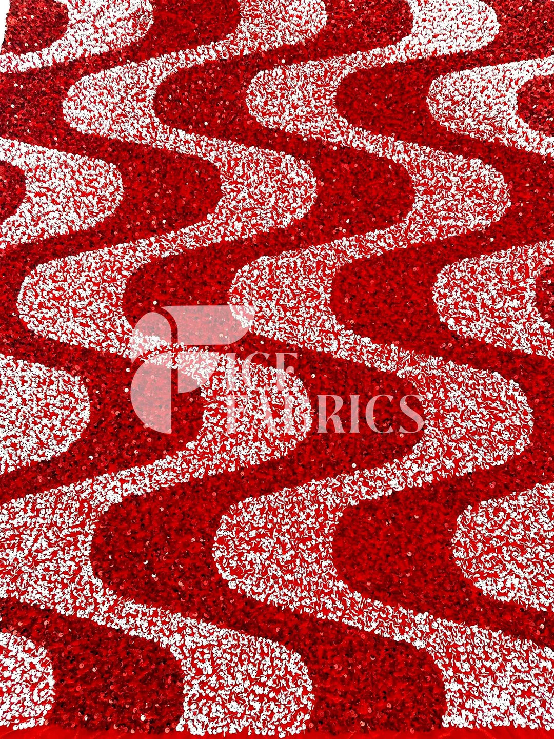 red sequin fabric for dress Shining Bright Red 3mm Metallic Sequin Dress Fabric