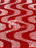 Wavy Red White on Red Stretch Velvet Sequin Fabric