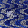 Royal / Silver on Blue