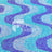 Wavy Baby Blue Lavender Iridescent on Blue Stretch Velvet Sequin Fabric
