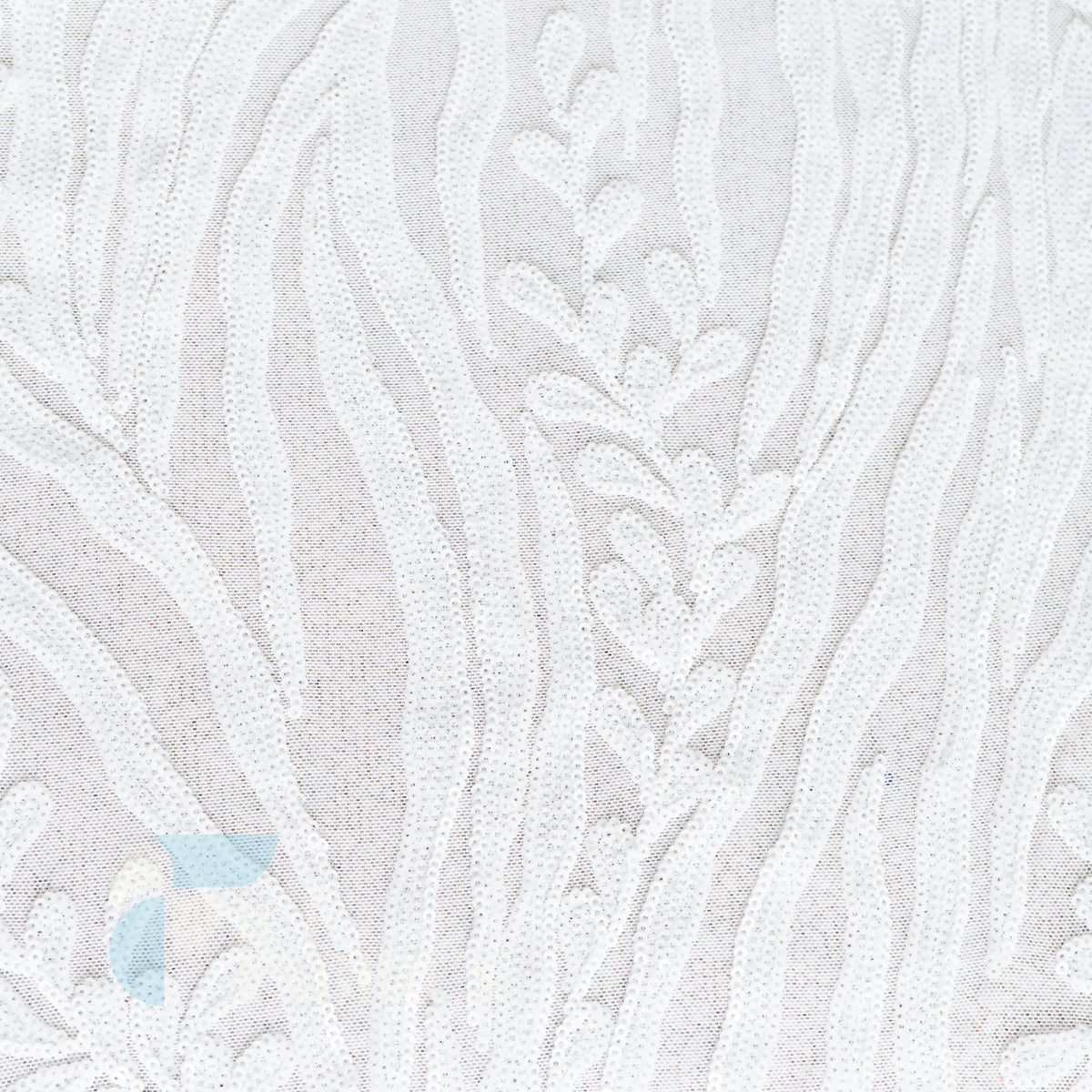 Wild Vine 4 Way Stretch Sequin Fabric on Mesh