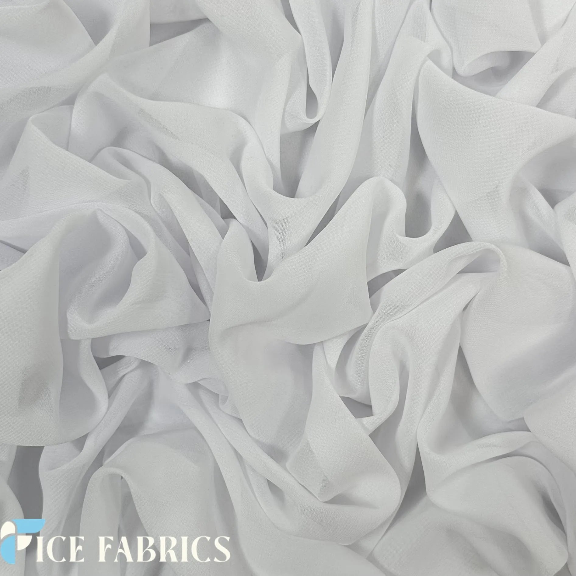 Mia Poly Chiffon Fabric / 60" Wide Soft Sheer Chiffon Fabric