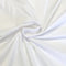 White Solid Soft Poly Cotton Fabric By The Yard