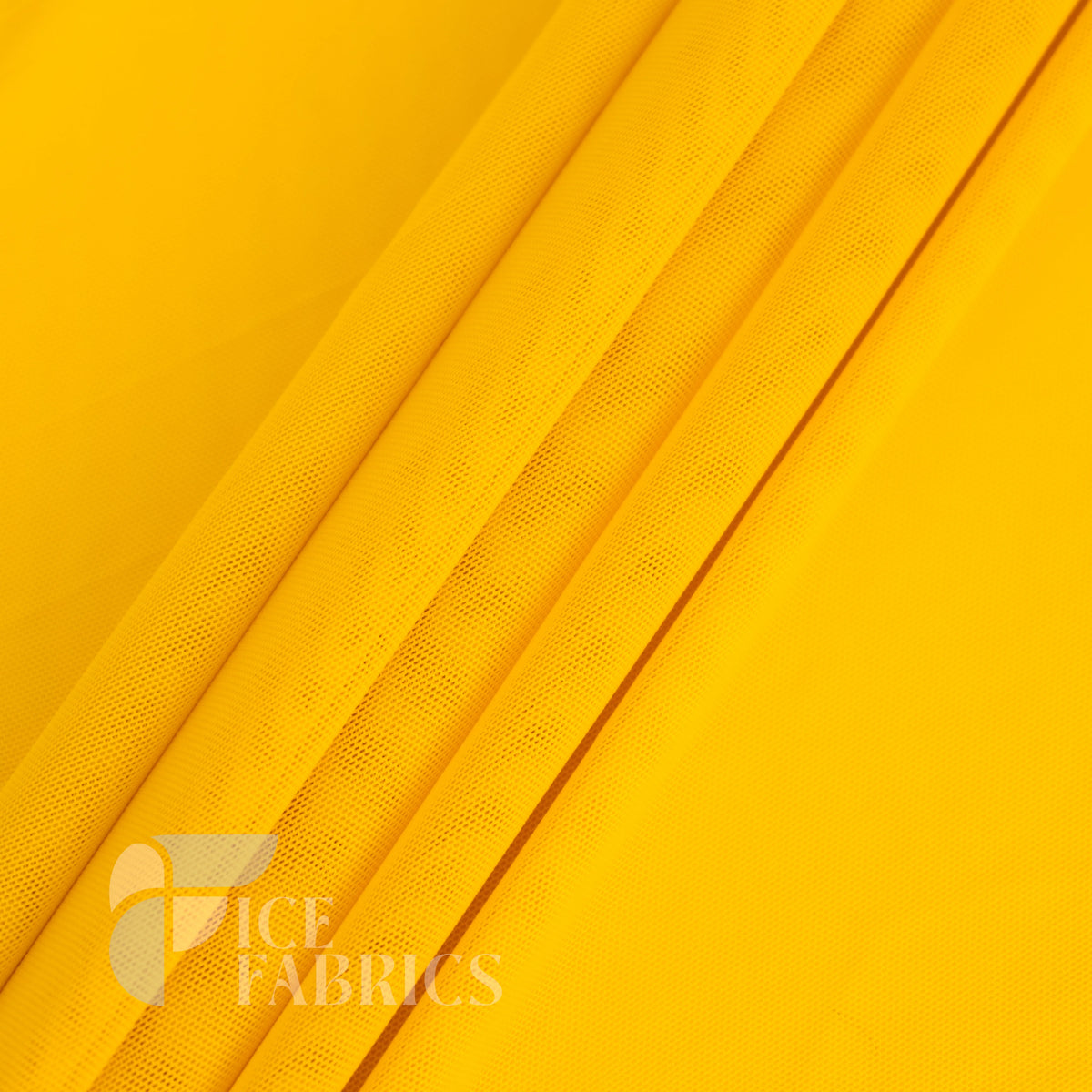 Yellow Flex Power Mesh 4 Way Stretch Nylon Fabric