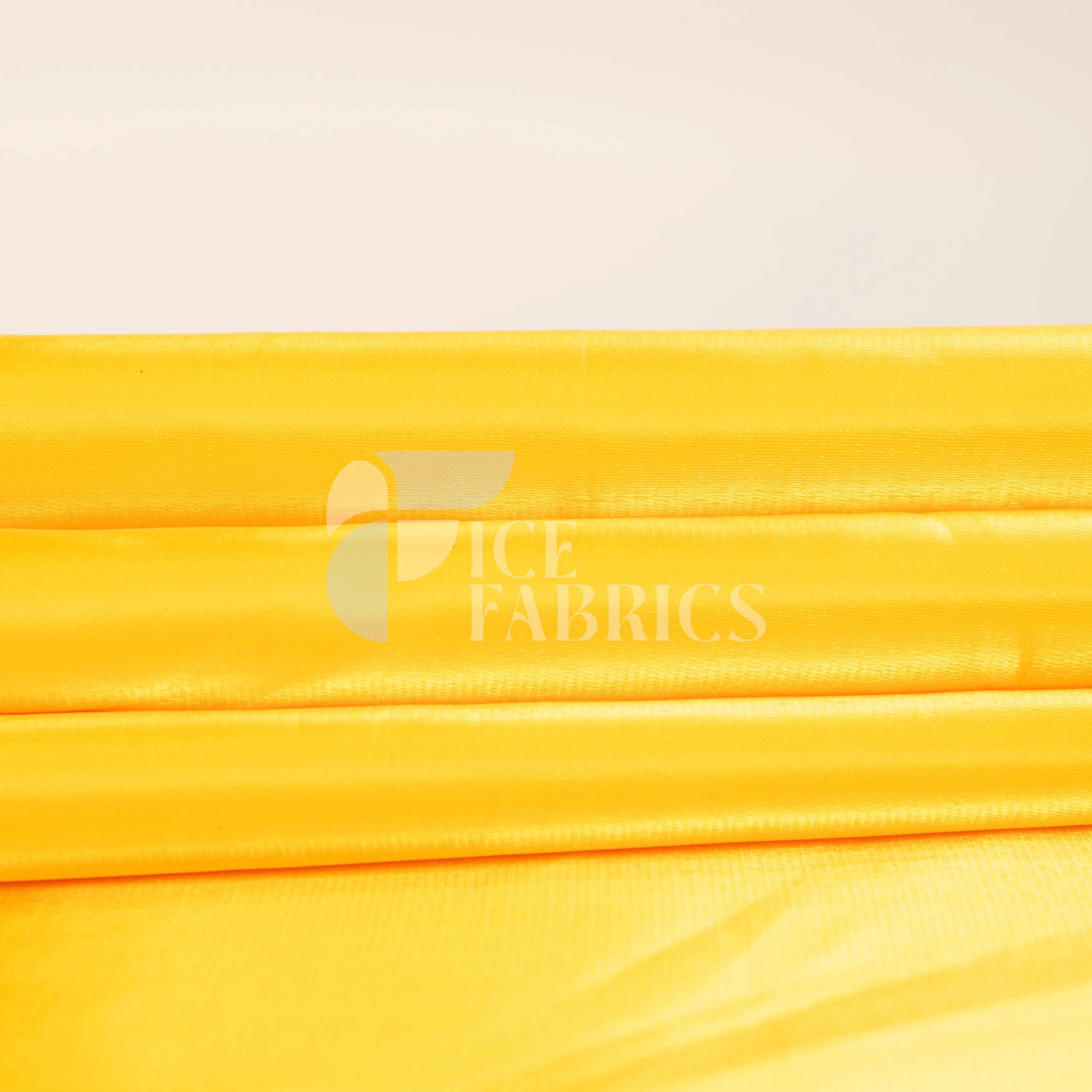 Yellow Silky Satin Fabric