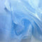 Light Blue Crystal Sheer Organza Fabric By The Yard