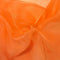 Orange Crystal Sheer Organza Fabric By The Yard
