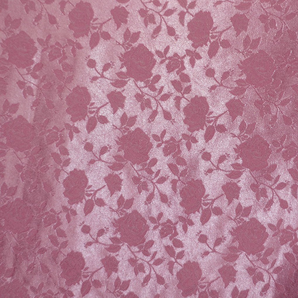 Rose Floral Brocade Satin Jacquard Fabric | Buy Jacquard Fabric