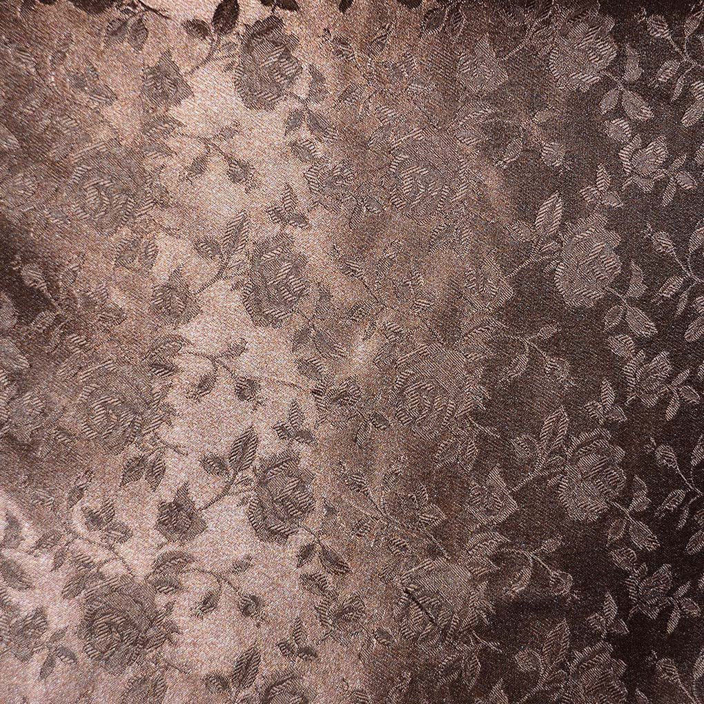 Floral Brocade Jacquard Satin Fabric / Floral FabricSatin FabricICE FABRICSICE FABRICSBrownBy The YardFloral Brocade Jacquard Satin Fabric / Floral Fabric ICE FABRICS Brown