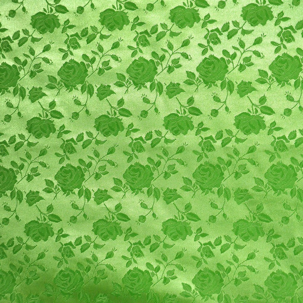 Floral Brocade Jacquard Satin Fabric / Floral FabricSatin FabricICE FABRICSICE FABRICSLimeBy The YardFloral Brocade Jacquard Satin Fabric / Floral Fabric ICE FABRICS Lime