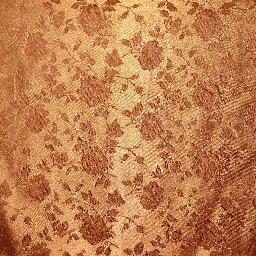 Floral Brocade Jacquard Satin Fabric / Floral FabricSatin FabricICE FABRICSICE FABRICSCinnamonBy The YardFloral Brocade Jacquard Satin Fabric / Floral Fabric ICE FABRICS Cinnamon