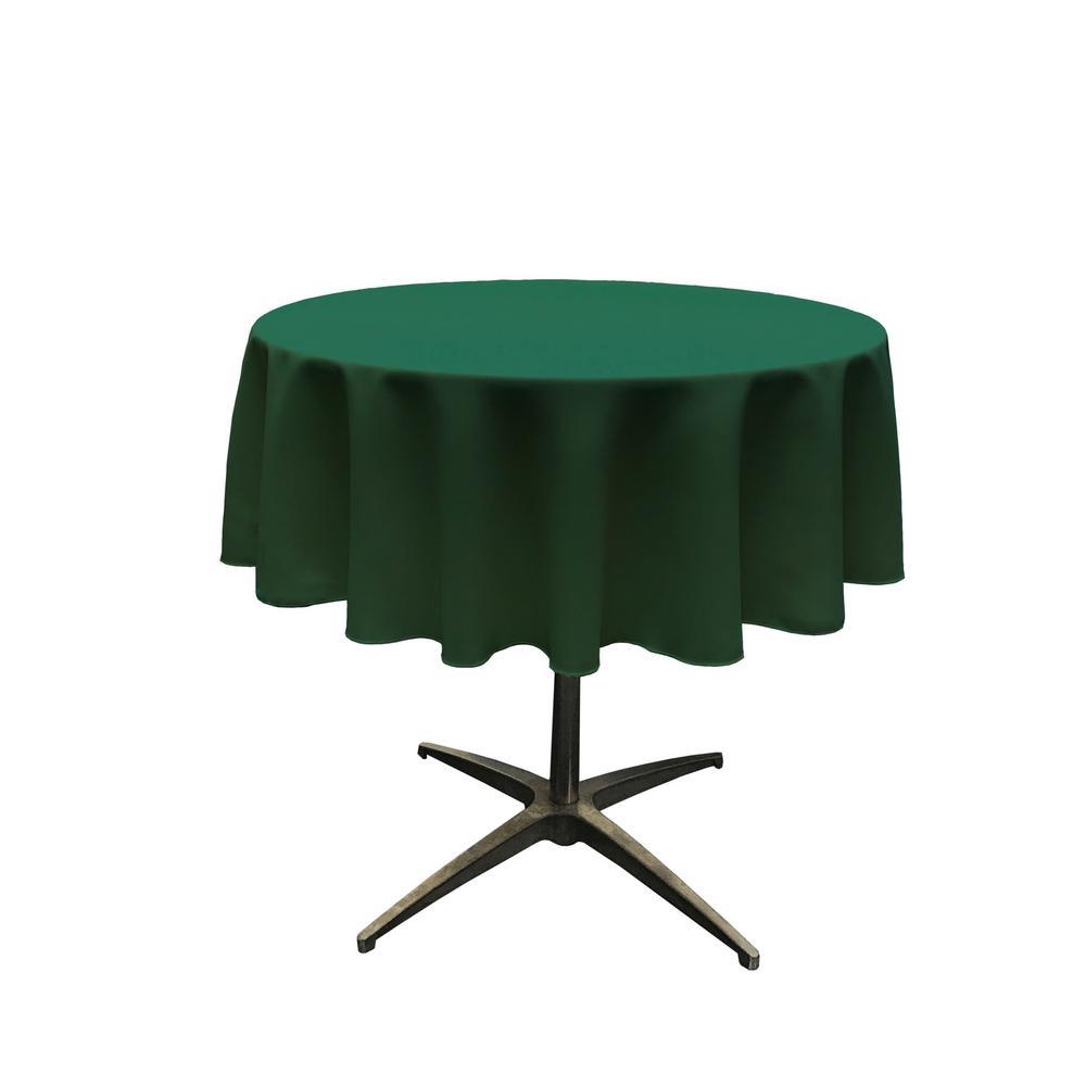 51" Hunter Green Polyester Round TableclothICEFABRICICE FABRICS151" Hunter Green Polyester Round Tablecloth ICEFABRIC