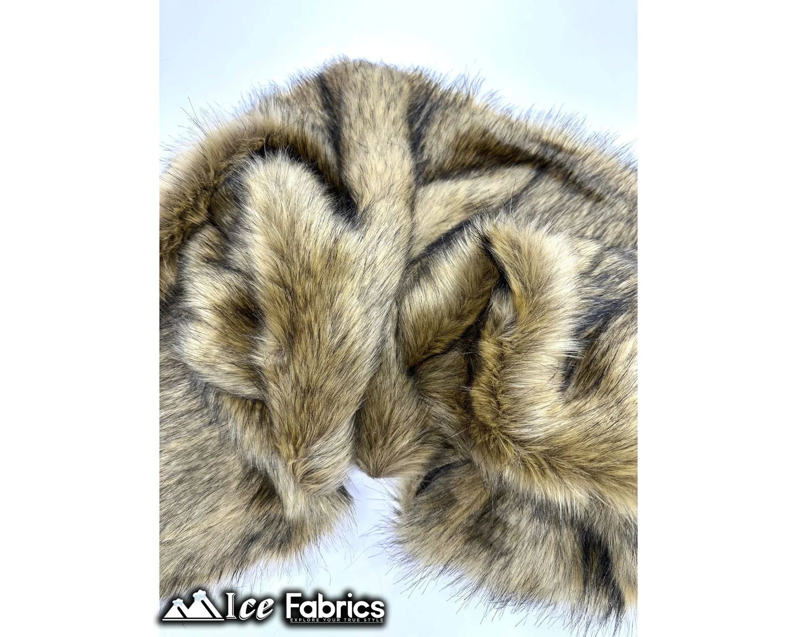 Fox Cream Brown Faux Fur Fabric By The Yard Fur Material