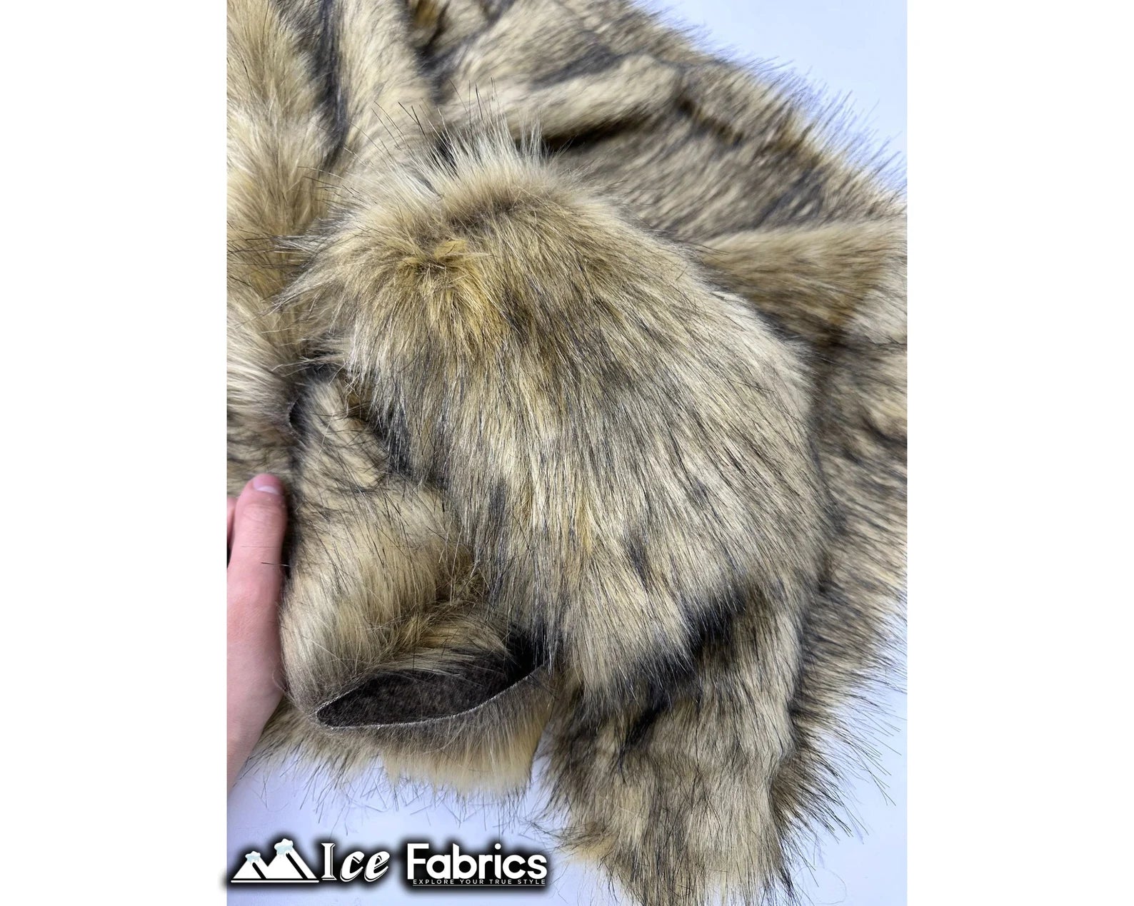 Fox Cream Brown Faux Fur Fabric By The Yard Fur Material