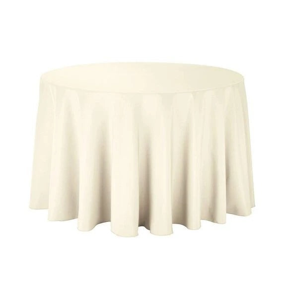 108 Inches Bridal Satin Round Tablecloth, Decoration, Parties decor, Home decor, Birthday Party's table clothesICEFABRICICE FABRICSIvory108 Inches Bridal Satin Round Tablecloth, Decoration, Parties decor, Home decor, Birthday Party's table clothes ICEFABRIC OffWhite
