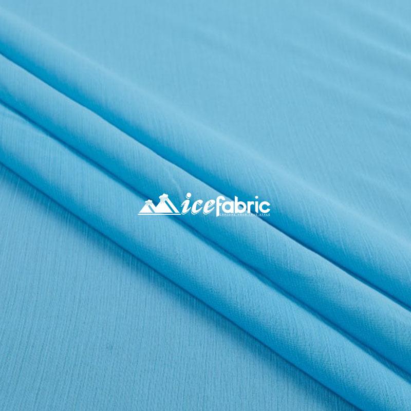 Turquoise Mia Soft Poly Chiffon Sheer Fabric By The Yard