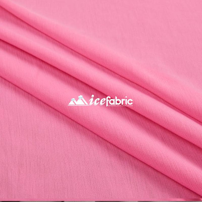 Fuchsia Poly Chiffon Sheer Fabric