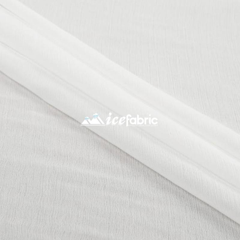 Off White Mia Soft Poly Chiffon Sheer Fabric By The Yard