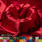 New Shiny Red Charmeuse Stretch Satin Fabric