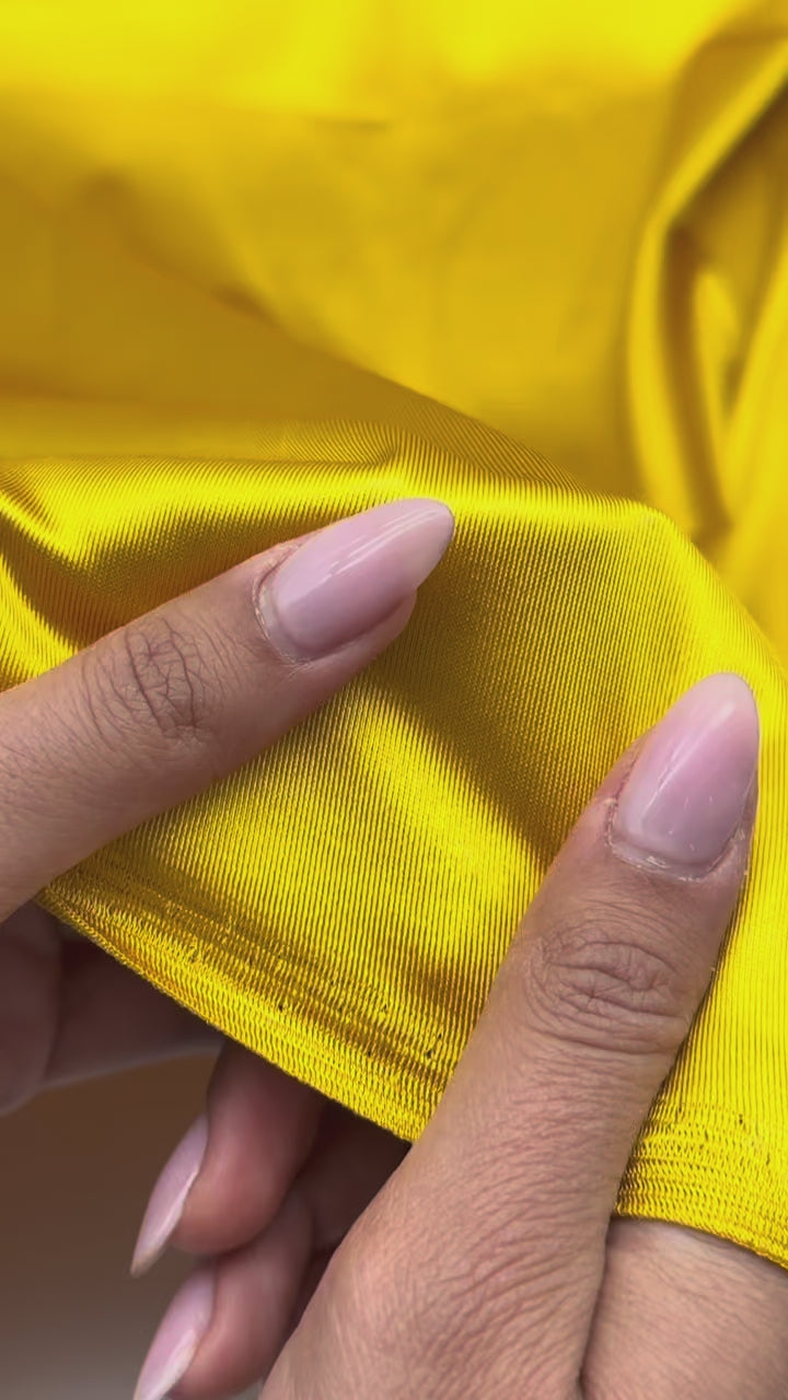 Casino Shiny Black Spandex 4 Way Stretch Satin FabricICE FABRICSICE FABRICS1 Yard BlackBy The Yard (60" Wide)Thick and HeavyCasino Shiny Black Spandex 4 Way Stretch Satin Fabric ICE FABRICS