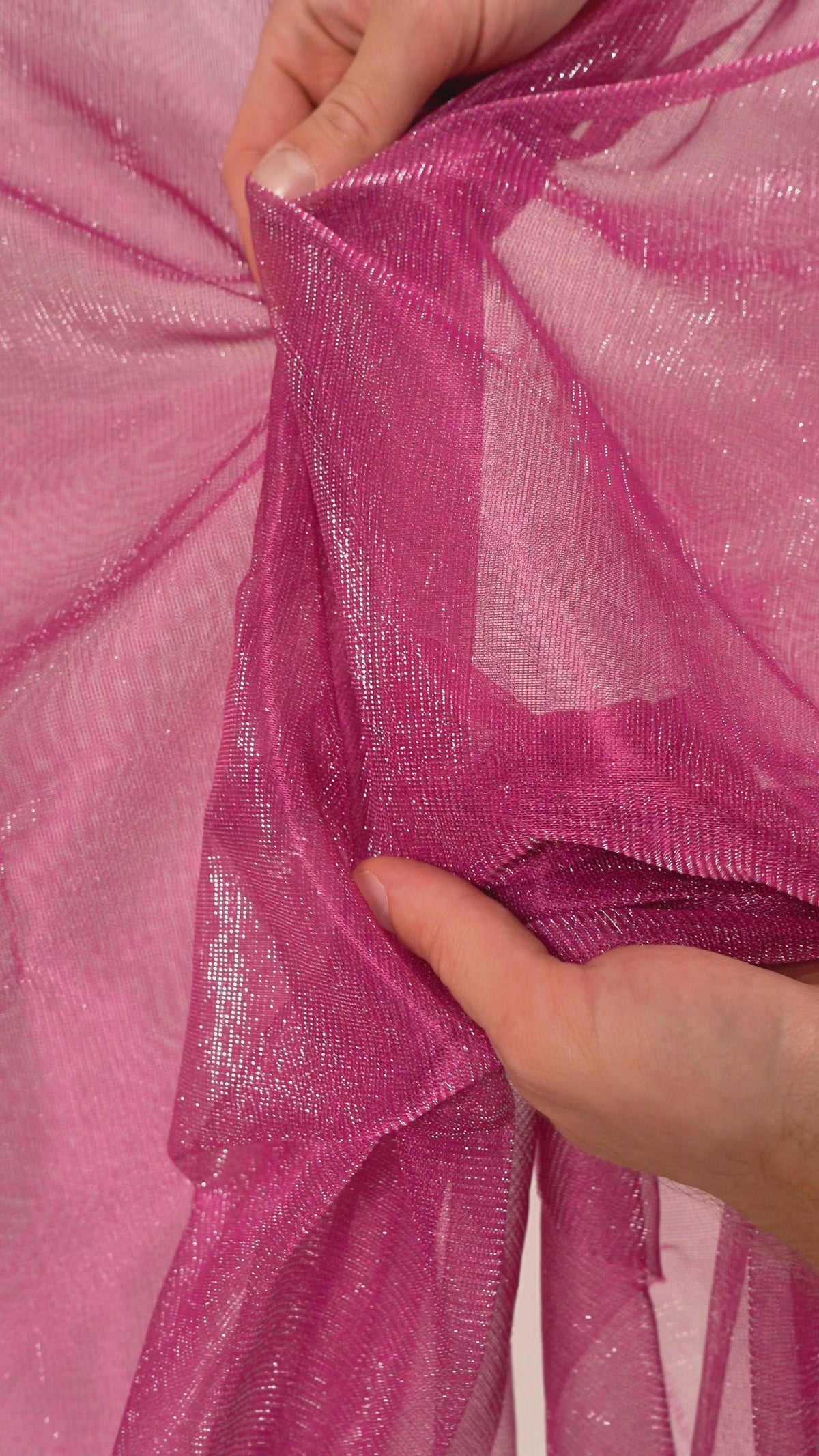 Shimmery Metallic Mesh Fabric