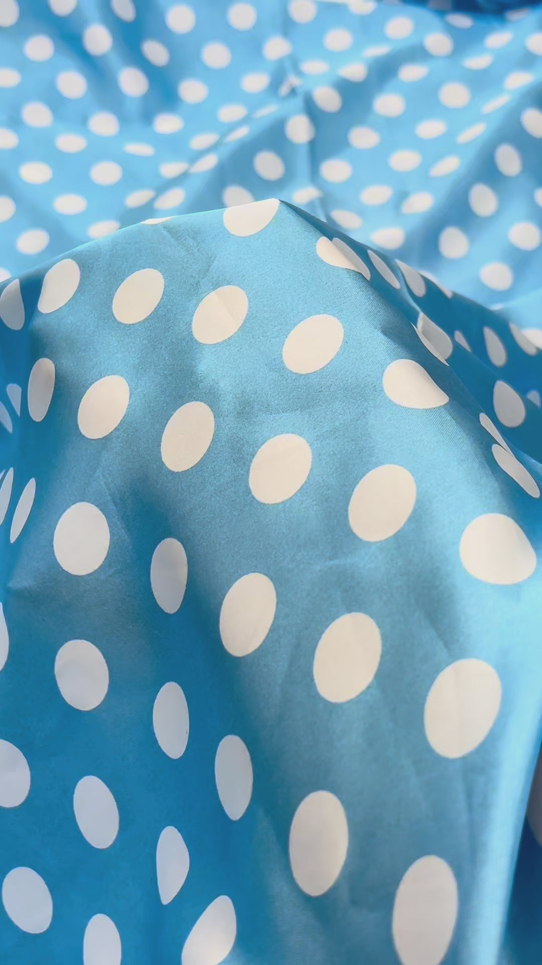 1/2inch Polka Dot Silky Charmeuse Satin Fabric