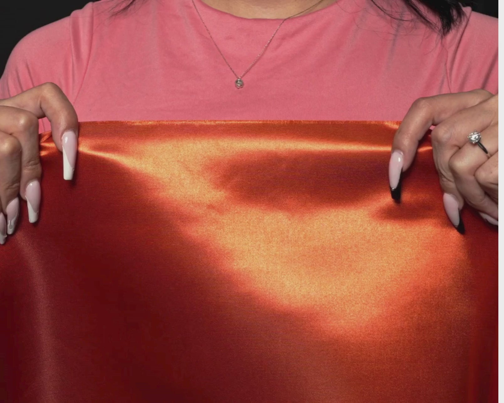 Shiny Bridal Satin Fabric-Video - Ice fabrics