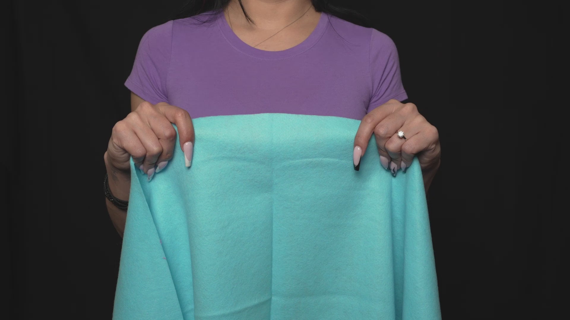 Turquoise Felt Material Acrylic Felt Material 1.6mm Thick