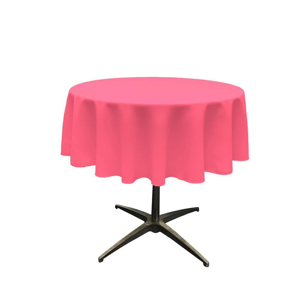 51" Hot Pink Polyester Round TableclothICE FABRICSICE FABRICS151" Hot Pink Polyester Round Tablecloth ICE FABRICS