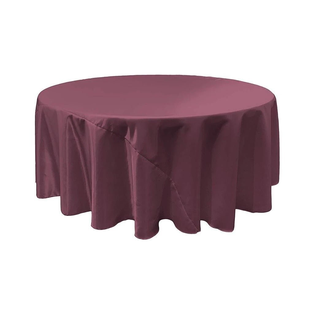 90-Inch Bridal Satin Round Tablecloth (15 Colors)ICEFABRICICE FABRICSEggplant190-Inch Bridal Satin Round Tablecloth (15 Colors) ICEFABRIC Eggplant