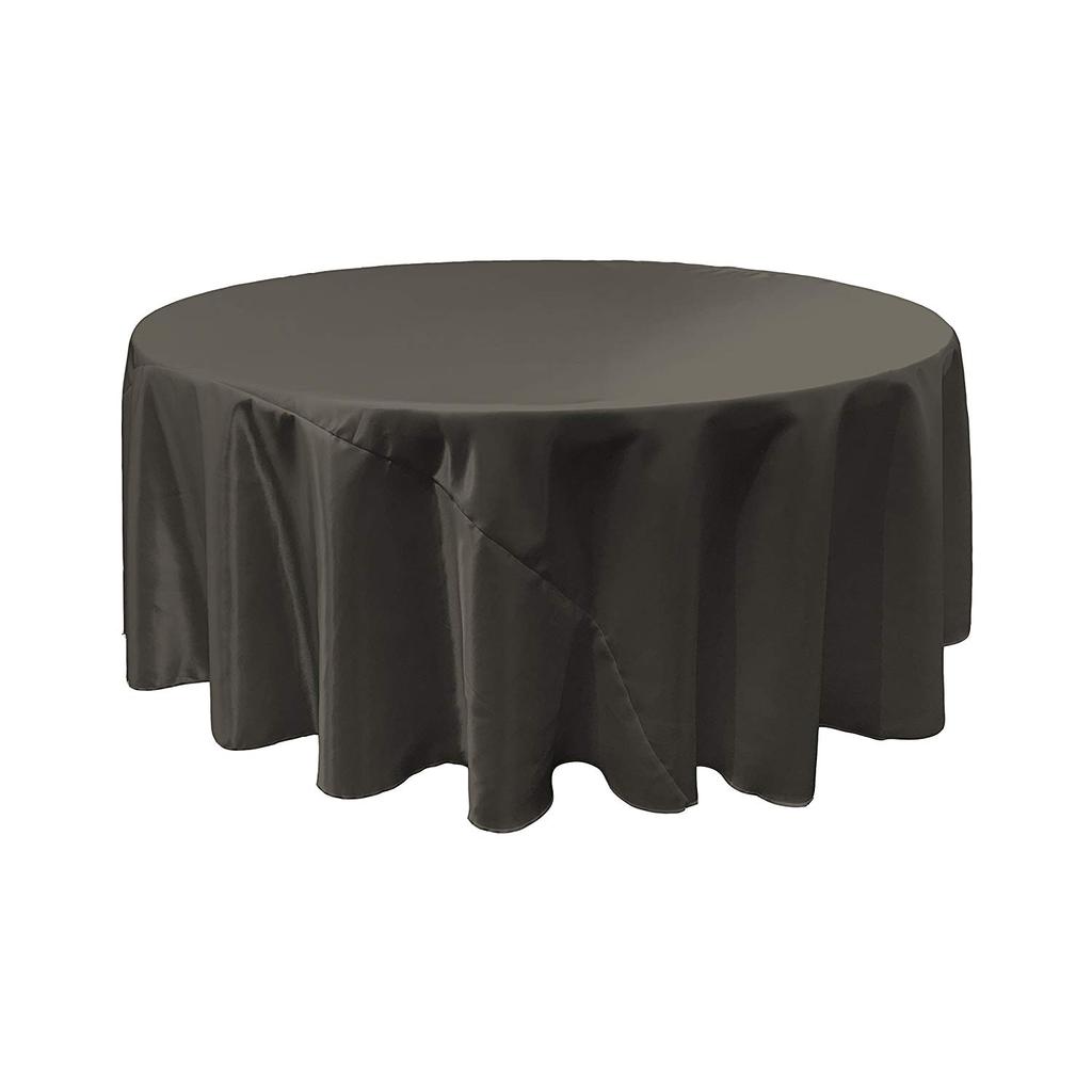 90-Inch Bridal Satin Round Tablecloth (15 Colors)ICEFABRICICE FABRICSBlack190-Inch Bridal Satin Round Tablecloth (15 Colors) ICEFABRIC Black
