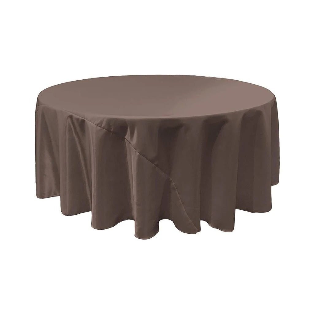 90-Inch Bridal Satin Round Tablecloth (15 Colors)ICEFABRICICE FABRICSCharcoal190-Inch Bridal Satin Round Tablecloth (15 Colors) ICEFABRIC Charcoal