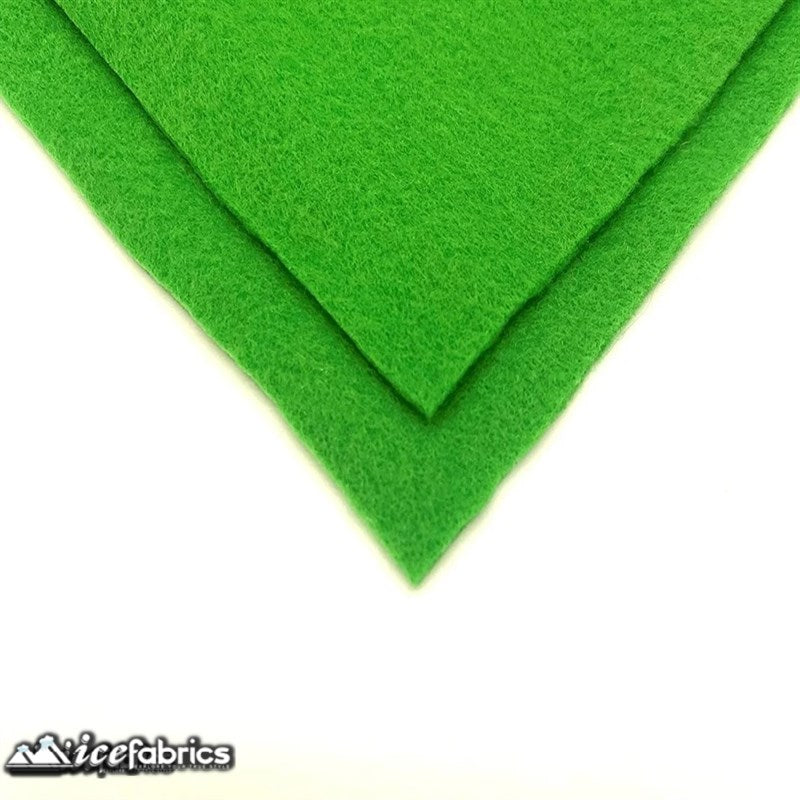 Ice Fabrics Acrylics Felt Fabric By The Roll ( 20 Yards) Wholesale ICE FABRICS Apple Green