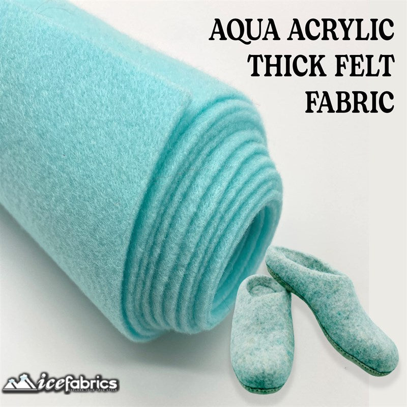 Ice Fabrics Acrylics Felt Fabric By The Roll ( 20 Yards) Wholesale ICE FABRICS Aqua