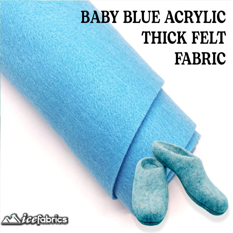 Ice Fabrics Acrylics Felt Fabric By The Roll ( 20 Yards) Wholesale ICE FABRICS Baby Blue
