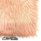 Blush IceFabrics Square Shaggy Long Pile Faux Fur Fabric