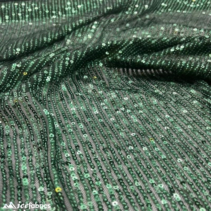 Elegant 2 Way All Over Stretch Sequin FabricICE FABRICSICE FABRICSBy The Yard58 inches WideHunter GreenElegant 2 Way All Over Stretch Sequin Fabric ICE FABRICS Hunter Green