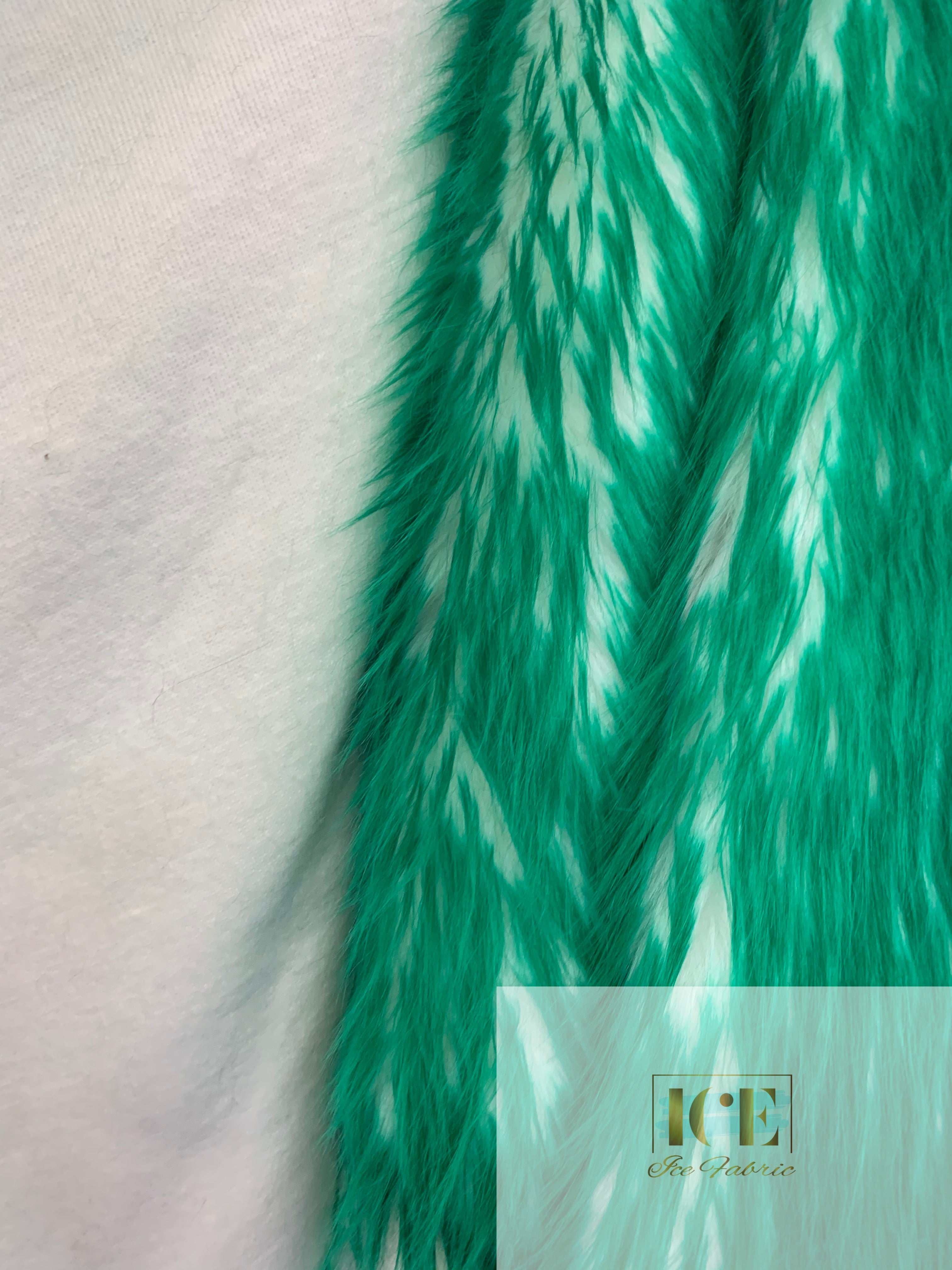 Canadian Fox 2 Tone Shaggy Long Pile Faux Fur Fabric For Blankets, Costumes, Bed SpreadICEFABRICICE FABRICSKelly GreenBy The Yard (60 inches Wide)Canadian Fox 2 Tone Shaggy Long Pile Faux Fur Fabric For Blankets, Costumes, Bed Spread ICEFABRIC Kelly Green