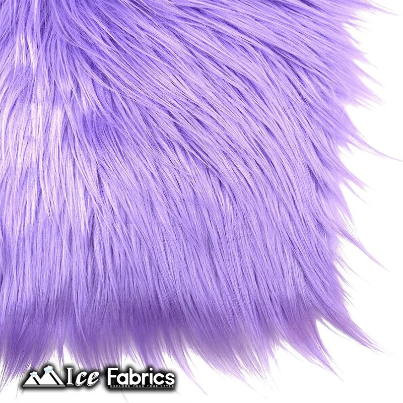 IceFabrics Square Shaggy Long Pile Faux Fur Fabric ICE FABRICS Lavender