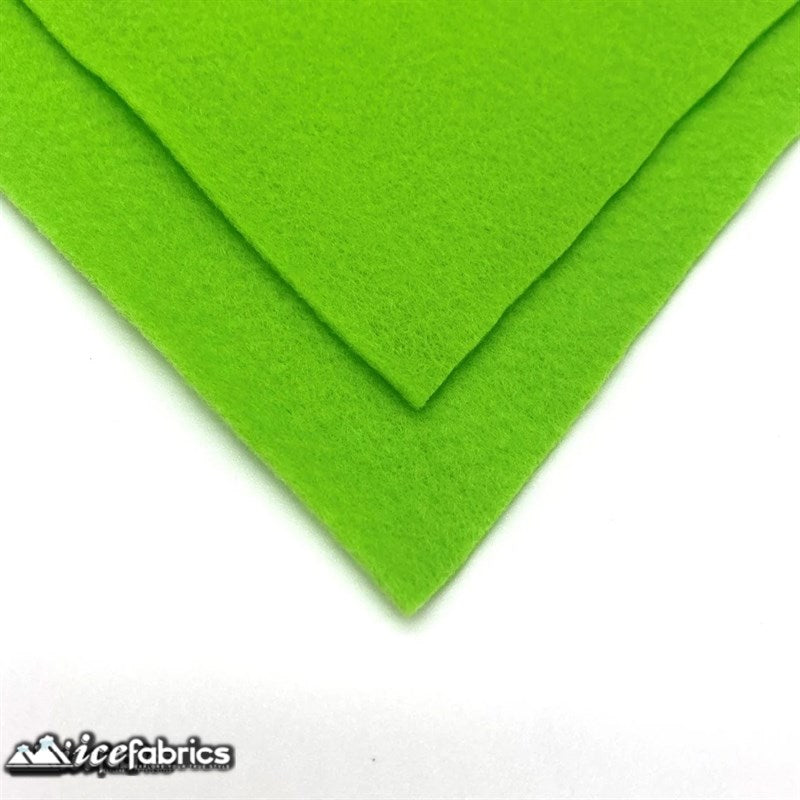 Ice Fabrics Acrylics Felt Fabric By The Roll ( 20 Yards) Wholesale ICE FABRICS Lime Green