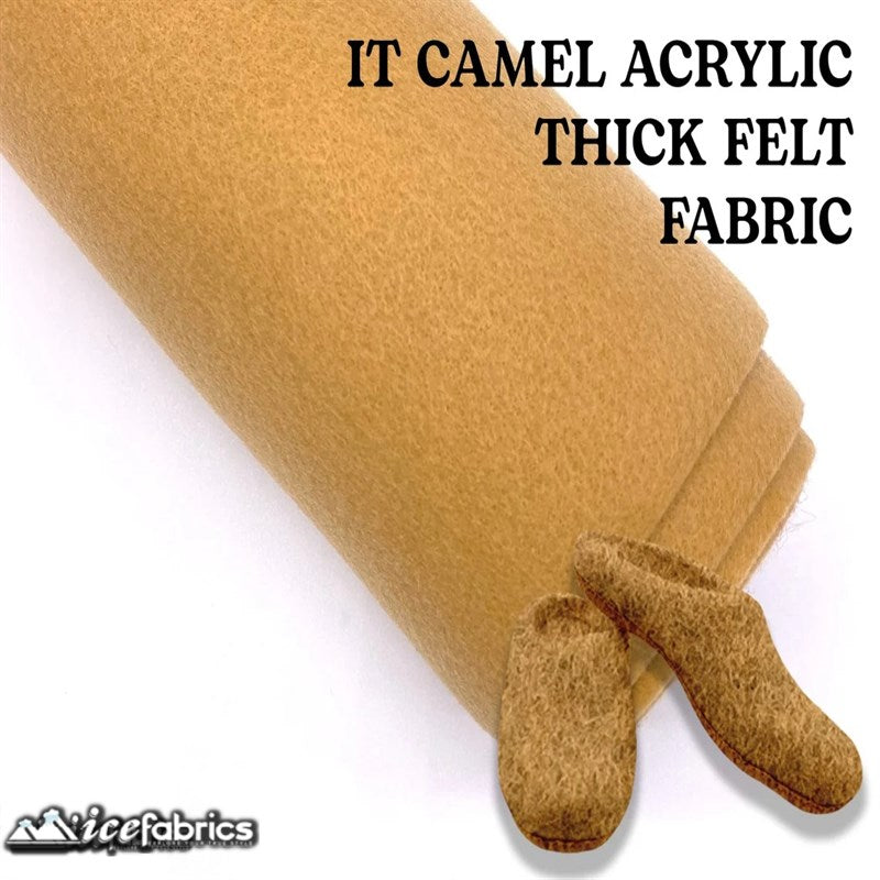 Ice Fabrics Acrylics Felt Fabric By The Roll ( 20 Yards) Wholesale ICE FABRICS Lt Camel