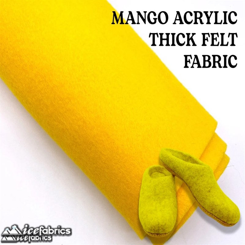 Ice Fabrics Acrylics Felt Fabric By The Roll ( 20 Yards) Wholesale ICE FABRICS Mango