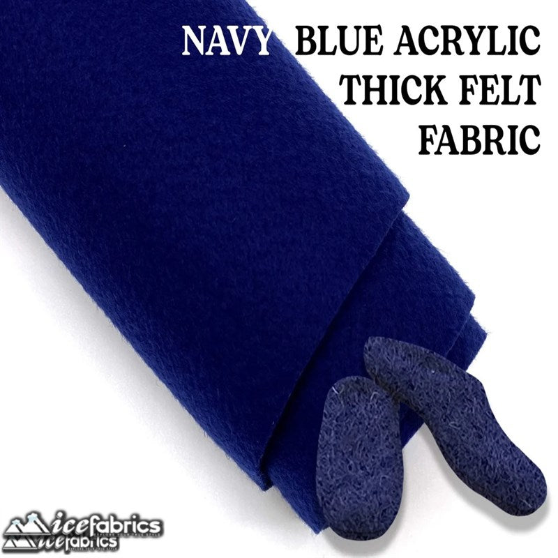 Ice Fabrics Acrylics Felt Fabric By The Roll ( 20 Yards) Wholesale ICE FABRICS Navy Blue