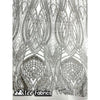 Silver on White Mesh