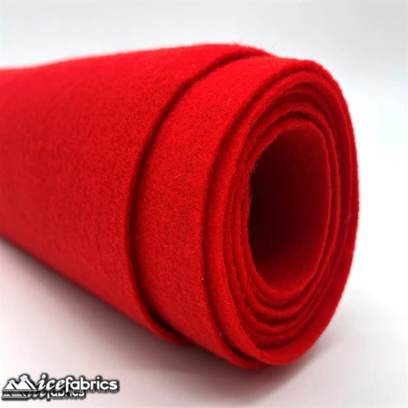 Ice Fabrics Acrylics Felt Fabric By The Roll ( 20 Yards) Wholesale ICE FABRICS Red