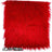 Red IceFabrics Square Shaggy Long Pile Faux Fur Fabric
