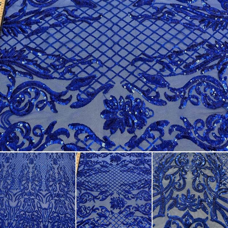 Mia Stretch Sequin Fabric |58” Wide| Embroidery Lace Mesh ICE FABRICS
