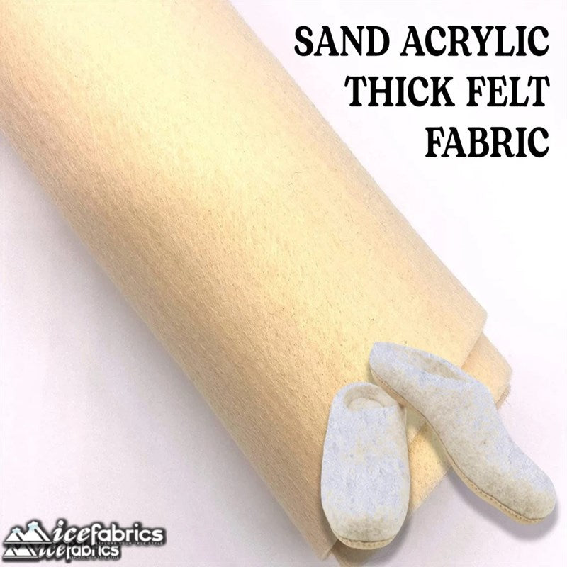 Ice Fabrics Acrylics Felt Fabric By The Roll ( 20 Yards) Wholesale ICE FABRICS Sand