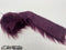 Plum Shaggy Mohair Strips Ribbon Faux Fur Fabric Pre Cut Roll